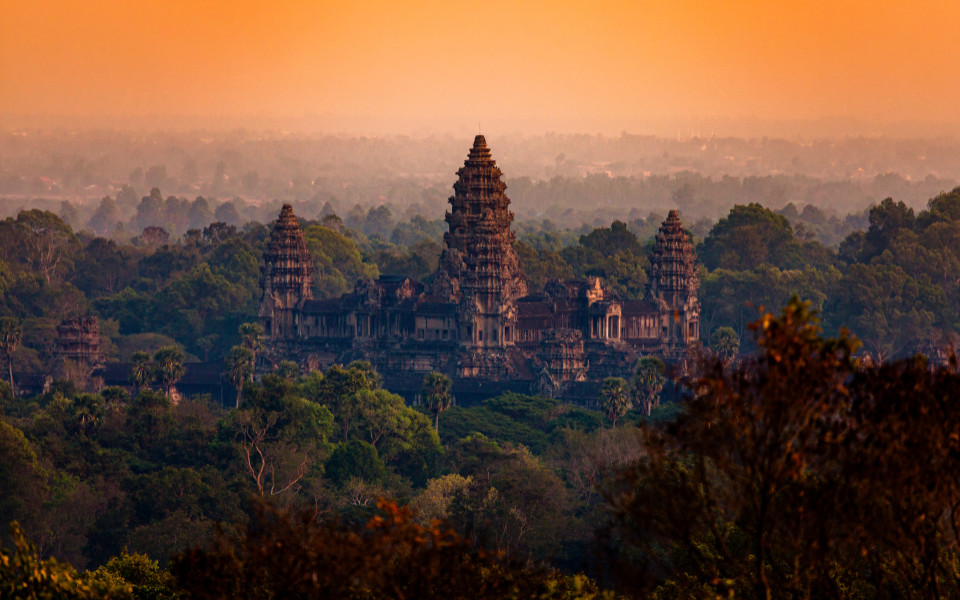 Tempelanlage Angkor Wat in der Region Angkor in Kambodscha