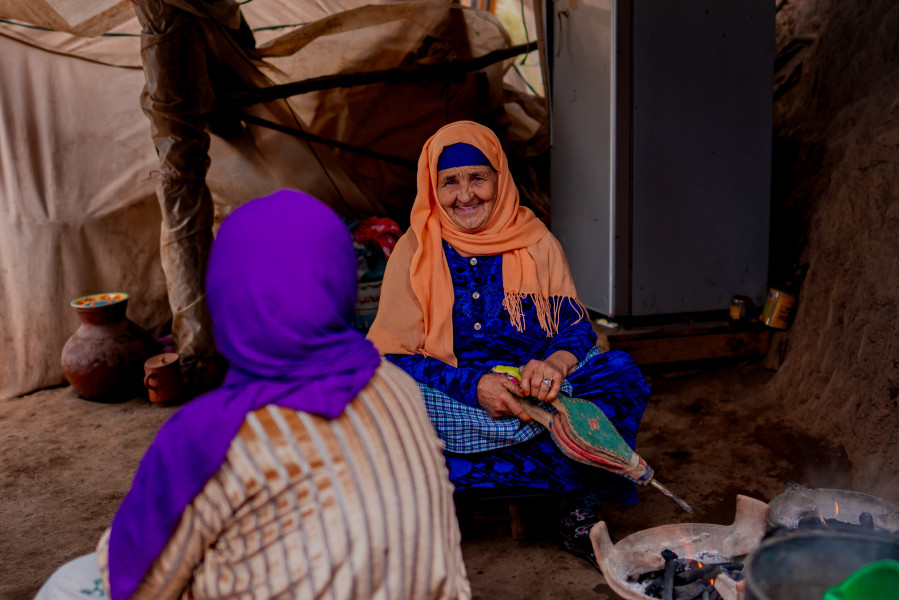 Einwohner des Berberdorfs im Atlasgebirge / Copyright/Fotocredit: 
